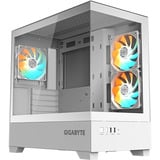 GIGABYTE C201 Panoramic Ice, Tower-Gehäuse weiß, Tempered Glass x 2