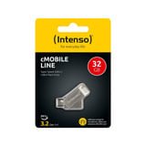 Intenso cMOBILE LINE 32GB, USB-Stick silber, USB-A 3.2 Gen 1, USB-C 3.2 Gen 1