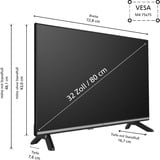 JVC LT-32VH7555, LED-Fernseher 80 cm (32 Zoll), schwarz, WXGA, Triple Tuner, TiVo