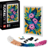 LEGO 31207 Art: Blumenkunst, Konstruktionsspielzeug botanischer Wandschmuck, 3-in-1 DYI Set