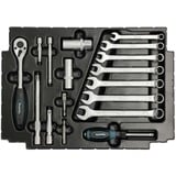 Makita Handwerkzeug-Set E-08713, 120-teilig inkl. Umschalt-Knarre 3/8", MAKPAC Gr.1