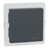 Merten Single Wippe für Wechselschalter Kreuzschalter und Taster anthrazit, Retail