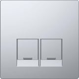 Merten Zentralplatte mit integrierten Verschlussschiebern edelstahl, Retail