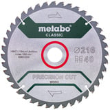 Metabo Kreissägeblatt "precision cut wood - classic", 216x30 Z40 WZ 5°neg für Handkreissägen