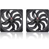 Noctua NF-A14x25 G2 PWM Sx2-PP chromax.black, Gehäuselüfter PWM-Anschluss, 2 Lüfter, 140 mm