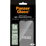 PanzerGlass Ceramic Displayschutz Ultra-Wide Fit, Schutzfolie transparent, iPhone 16e, EasyAligner