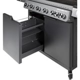 RÖSLE Gasgrill EPICFLAME Pro 6 schwarz, 800° Primezone, Backburner, Smart, Vario+ Grillrostsystem