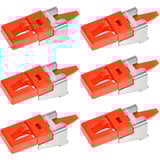 SMARTKEEPER ESSENTIAL LAN Cable Grip, 6 Stück, Halterung rot, für RJ-45 Stecker