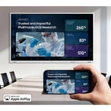 Samsung Flip WM85FX, Public Display weiß/grau, UltraHD/4K, Touchfunktion, Multi‑Touch