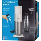 SodaStream Duo Weiß 1+1, Wassersprudler weiß, inkl. Glasflasche, Kunststoffflasche, CO₂-Zylinder