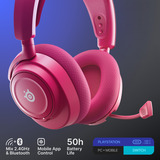 SteelSeries Arctis Nova 7P Wireless Gen 2 , Gaming-Headset magenta, Bluetooth, 2.4 GHz-USB-Dongle, (optimiert für PlayStation)
