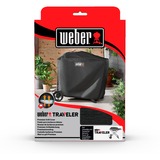 Weber Premium Abdeckhaube Traveler, Schutzhaube schwarz, für Weber Traveler Gasgrill