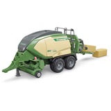 bruder 02033 Krone Big Pack 1290HDP VC, Modellfahrzeug grün, mit 2 Quaderballen
