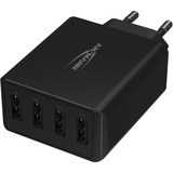 Ansmann Home Charger HC430, Ladegerät schwarz, intelligente Ladesteuerung, Multisafe-Technologie