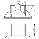 Busch-Jaeger Kanaleinführung 2086 W-53 blau, Retail