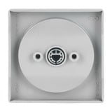 Busch-Jaeger Zentralscheibe, Zeitschaltuhr edelstahl, Retail