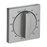 Busch-Jaeger Zentralscheibe, Zeitschaltuhr edelstahl, Retail