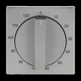 Busch-Jaeger Zentralscheibe, Zeitschaltuhr edelstahl, Retail