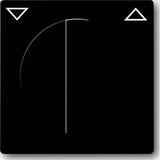 Busch-Jaeger Zentralscheibe mit Drehgriff für Jalousie, Abdeckung anthrazit, Retail