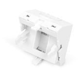 Digitus Frontplatte 1-Port, 45x45mm, abgewinkelt, Abdeckung weiß, für Rahmen DN-93802-5-SH und Keystone-Module