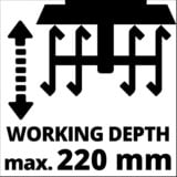 EINHELL Elektro-Bodenhacke GC-RT 1545 M rot/schwarz, 1.500 Watt