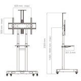 HAGOR Twin HD Stand, Standsystem schwarz, Mobil