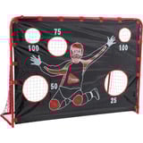 HUDORA Floorballtor mit Torwand, Hockeytor rot