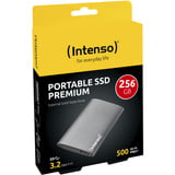 Intenso Portable SSD Premium 256 GB, Externe SSD anthrazit, USB-A 3.2 Gen 1 (5 Gbit/s), 1,8"