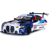Jamara BMW M4 GT3 Diecast, Modellfahrzeug weiß, Maßstab 1:24, inkl. Knopfzellen