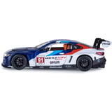 Jamara BMW M4 GT3 Diecast, Modellfahrzeug weiß, Maßstab 1:24, inkl. Knopfzellen