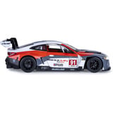 Jamara BMW M4 GT3 Diecast, Modellfahrzeug weiß, Maßstab 1:24, inkl. Knopfzellen