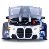 Jamara BMW M4 GT3 Diecast, Modellfahrzeug weiß, Maßstab 1:24, inkl. Knopfzellen