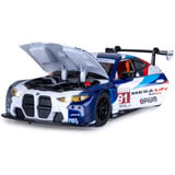 Jamara BMW M4 GT3 Diecast, Modellfahrzeug weiß, Maßstab 1:24, inkl. Knopfzellen