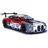 Jamara BMW M4 GT3 Diecast, Modellfahrzeug weiß, Maßstab 1:24, inkl. Knopfzellen
