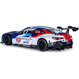 Jamara BMW M4 GT3 Diecast, Modellfahrzeug weiß, Maßstab 1:24, inkl. Knopfzellen