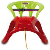 Jamara Snow Play - Schlitten Snow-Star 90cm rot, mit Lehne