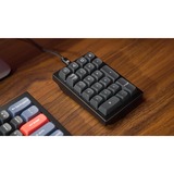 Keychron Q0, Ziffernblock grau, Gateron G Pro Red, Hot-Swap, Aluminiumrahmen, RGB