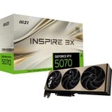 MSI GeForce RTX 5070 12G INSPIRE 3X OC, Grafikkarte DLSS 4, 3x DisplayPort, 1x HDMI 2.1
