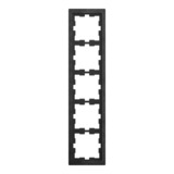 Merten Rahmen fünffach aus Stein für Senkrecht- und Waagerechtmontage schiefer, Retail