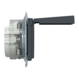 Merten Schutzkontakt-Steckdose mit Klappdeckel und erhöhtem Berührungsschutz IP44, 16 Ampere anthrazit, Retail