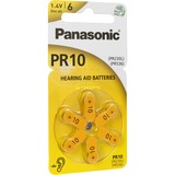 Panasonic Zinc Air PR-10L/6LB, Batterie 6 Stück, PR-10