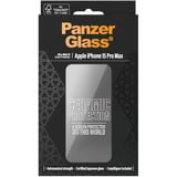 PanzerGlass Ceramic Displayschutz Ultra-Wide Fit, Schutzfolie transparent, iPhone 15 Pro Max, EasyAligner