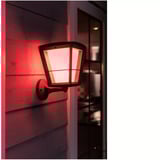 Philips White & Color Ambiance Econic Outdoor stehende Wandleuchte, LED-Leuchte schwarz