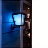 Philips White & Color Ambiance Econic Outdoor stehende Wandleuchte, LED-Leuchte schwarz