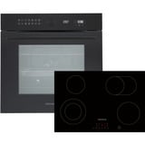 Respekta ASET9007700, Backofen-Set schwarz