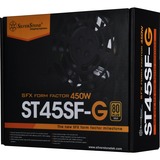 SilverStone SST-ST45SF-G v2 450W, PC-Netzteil schwarz, 2x PCIe, Kabel-Management, 450 Watt, Retail
