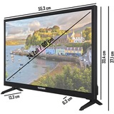 Telefunken XH24AJ600V, LED-Fernseher 60 cm(24 Zoll), schwarz, WXGA, Triple Tuner, SmartTV