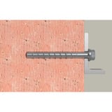 fischer Betonschraube UltraCut FBS II 8x70 20/5/- Sechskant mit U-Scheibe TX 50 Stück, verzinkt