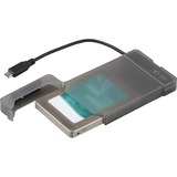 i-tec MySafe USB-C 3.1 Gen. 2 Easy 2.5, Laufwerksgehäuse grau/transparent