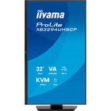 iiyama ProLite XB3294UHSCP-B1, LED-Monitor 80 cm (31.5 Zoll), schwarz (matt), UltraHD/4K, VA, HDMI, DP, USB-C, USB-Hub